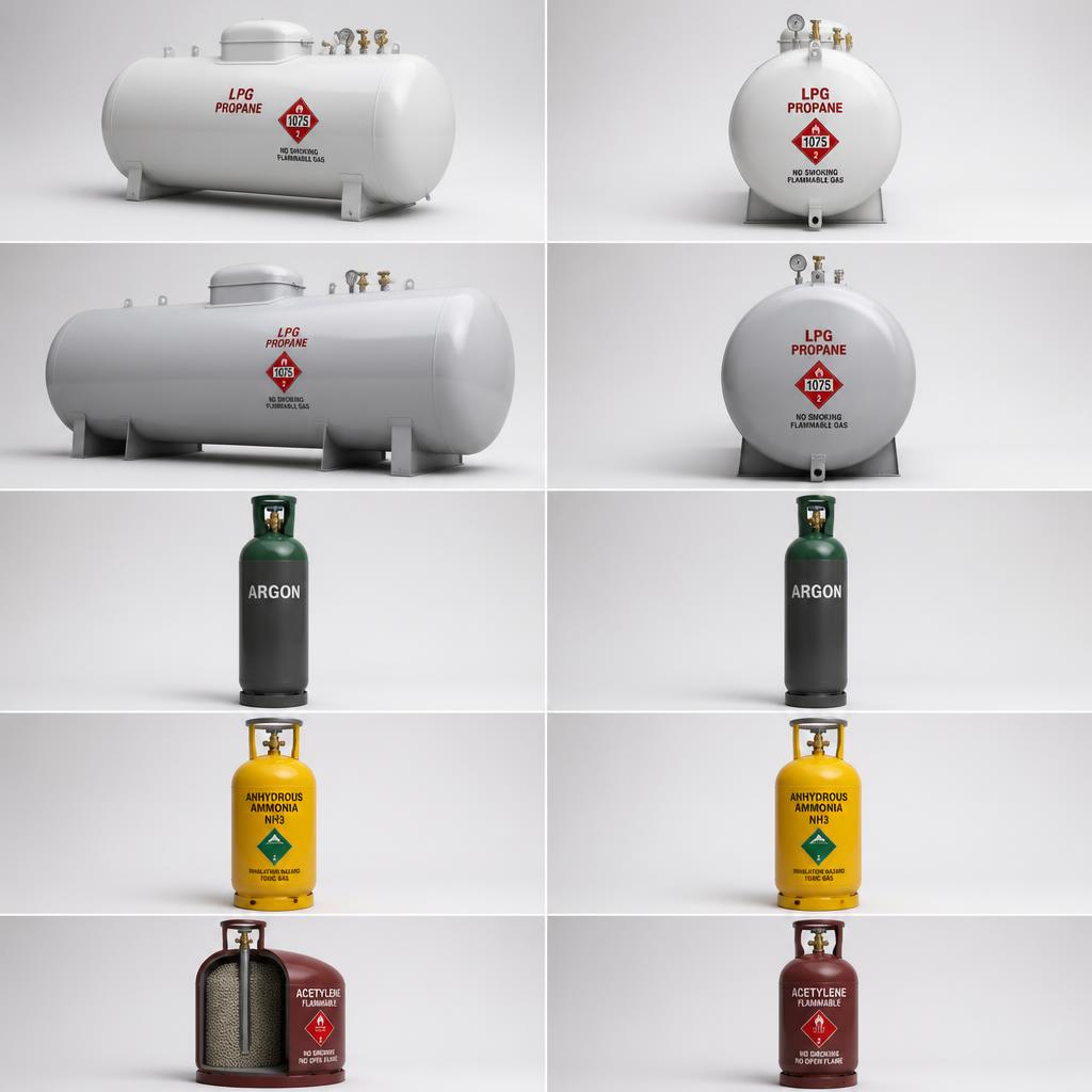 small gas bottle